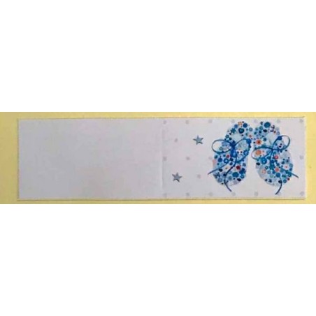 BIGLIETTI BOMBONIERA NASCITA AZZURRO 20pz 1331