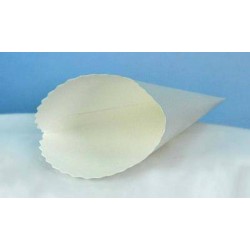 CONO CARTA 250gr 11x15x17,5cm 20pz AVORIO