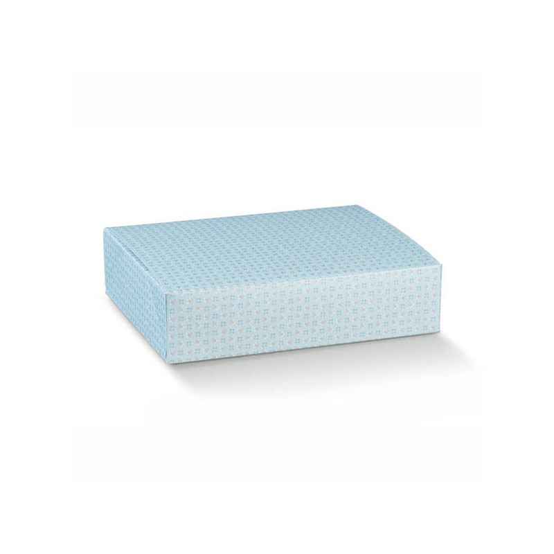 SCATOLA BOITE 30x24x8cm BLOOM AZZURRO