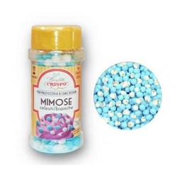 MIMOSE DI ZUCCHERO CELESTE E BIANCHE 60gr