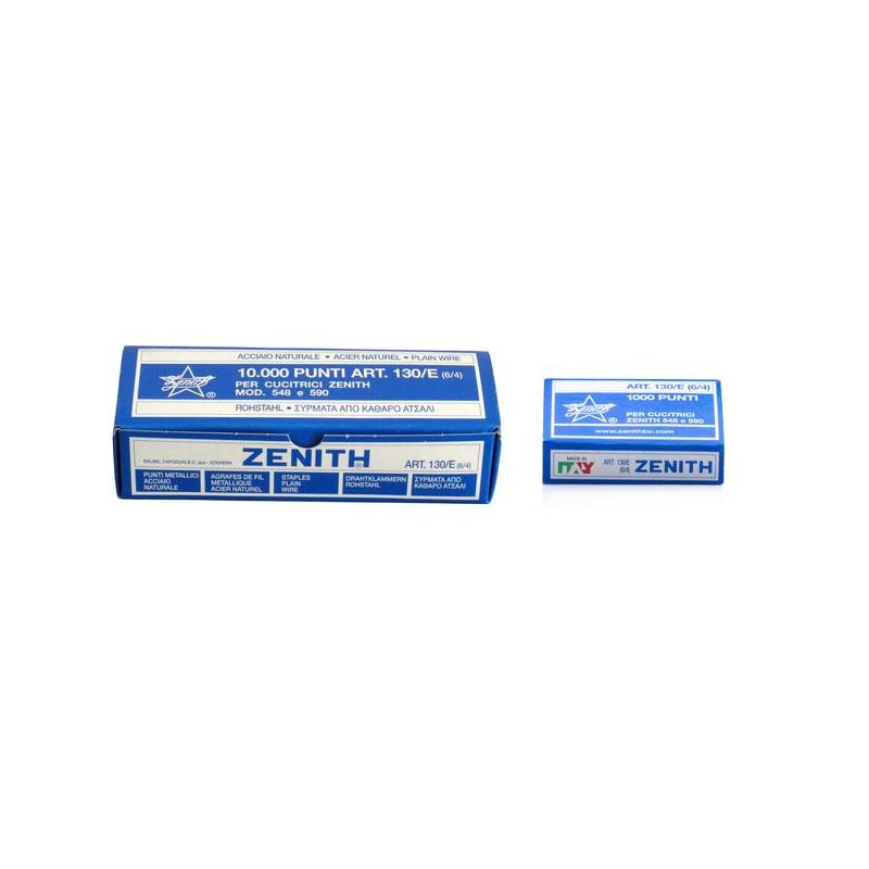 PUNTI CUCITRICE ZENITH 130/E 10x1000pz