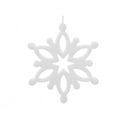 CRISTALLO FOAM DA APPENDERE 30cm BIANCO