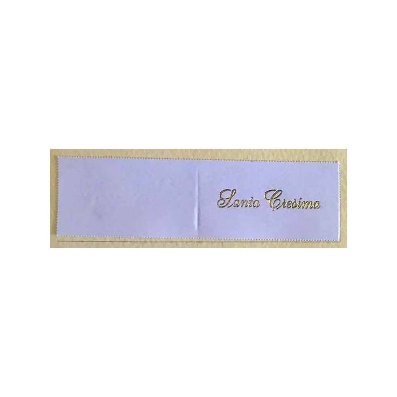 BIGLIETTI BOMBONIERA SANTA CRESIMA BIANCO 20pz 205/4