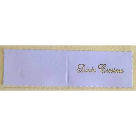 BIGLIETTI BOMBONIERA SANTA CRESIMA BIANCO 20pz 205/4