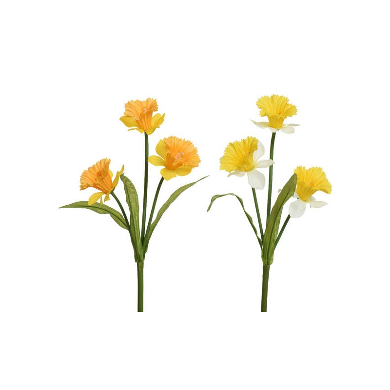 MAZZO DI FIORI GIALLI H.60cm 2ass 1pz