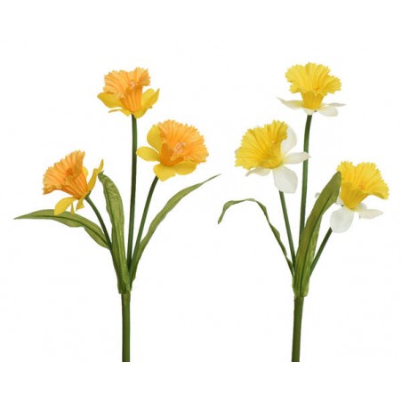 MAZZO DI FIORI GIALLI H.60cm 2ass 1pz