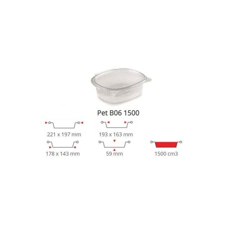 OVALINO PET 1500CC 50PZ B06 CONTITAL