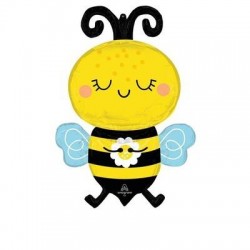 PALLONE MYLAR SUPERSHAPE HAPPY BEE 55x81cm