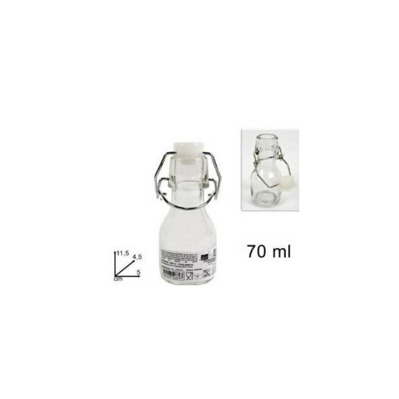 BOTTIGLIETTA C/TAPPO ERMETICO 70ml
