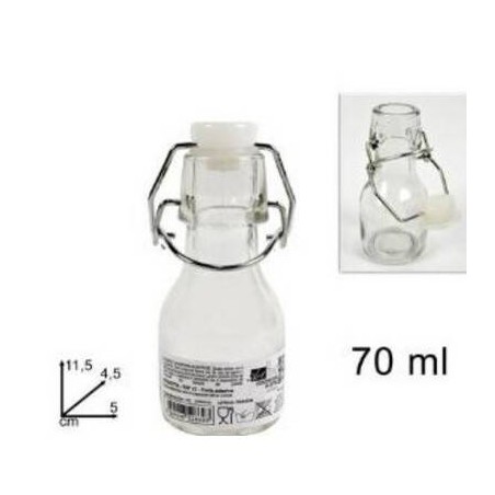 BOTTIGLIETTA C/TAPPO ERMETICO 70ml