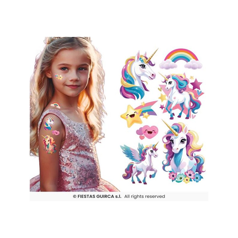 TATUAGGI UNICORNO BIMBA ASS.TI