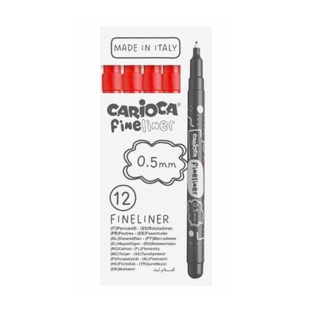 PENNARELLO FINELINER TRATTO CARIOCA 03 - ROSSO