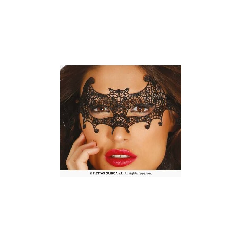 MASCHERA DONNA PIPISTRELLO IN PIZZO