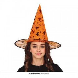 CAPPELLO ARANCIONE STREGA BAMBINA