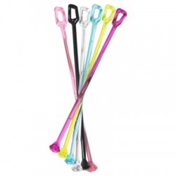 MISCELATORI COCKTAIL FLUO PS 25cm 100pz