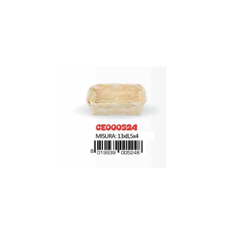 CESTO MINI VIMINI NATURAL 13x8,5x4cm
