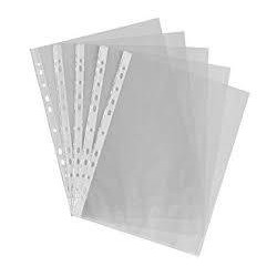 BUSTE TRASPARENTI FORATE A4 MY DESK 23x30,5cm 50my 100pz BUCCIA