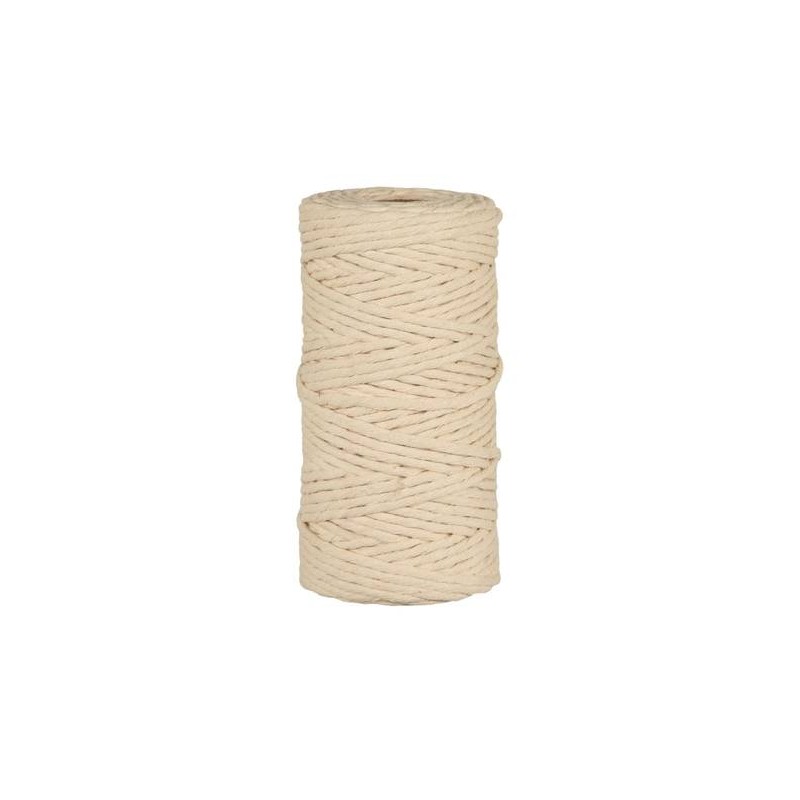CORDINO COTTON RECYCLED YARN mm5x100mt 300gr NATURAL