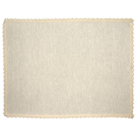 TOVAGLIETTA IN COTONE BIANCO AVORIO 30x40cm COT02476