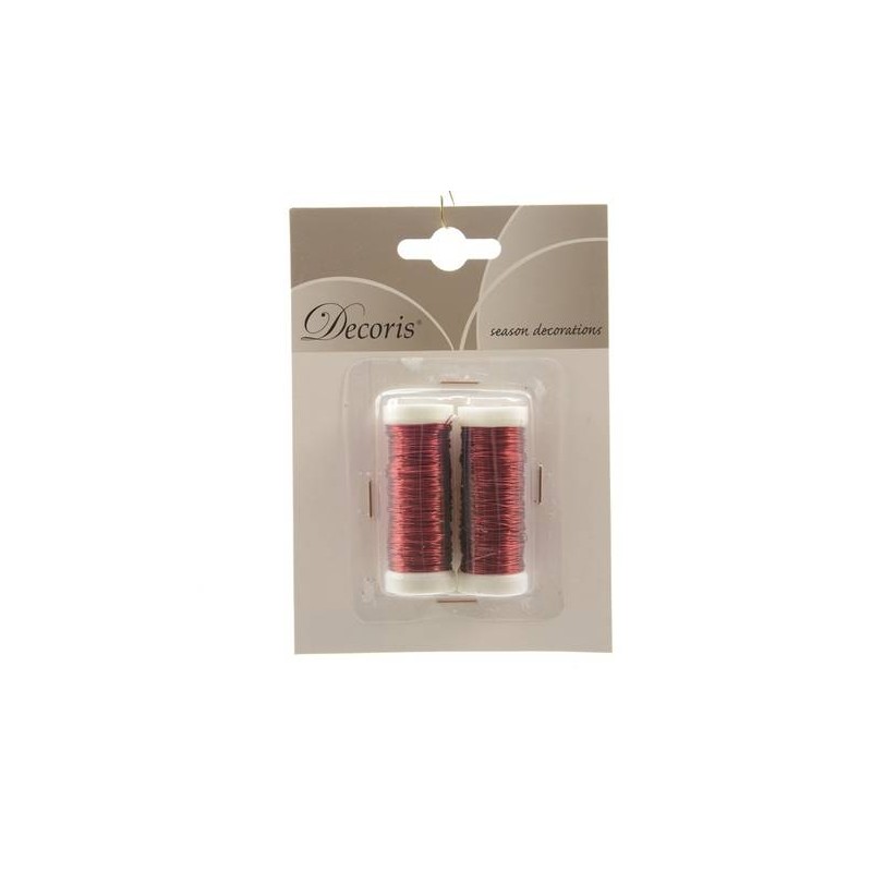 FILO DI FERRO ROSSO 2pz 6mt