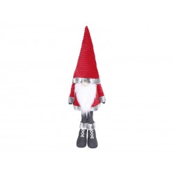 GNOMO ABITO ROSSO BORDI ARGENTO 125cm