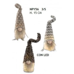 GNOMO C/LED 15cm 3 ass. NPY56