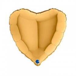 PALLONE MYLAR CUORE 18 45cm ORO