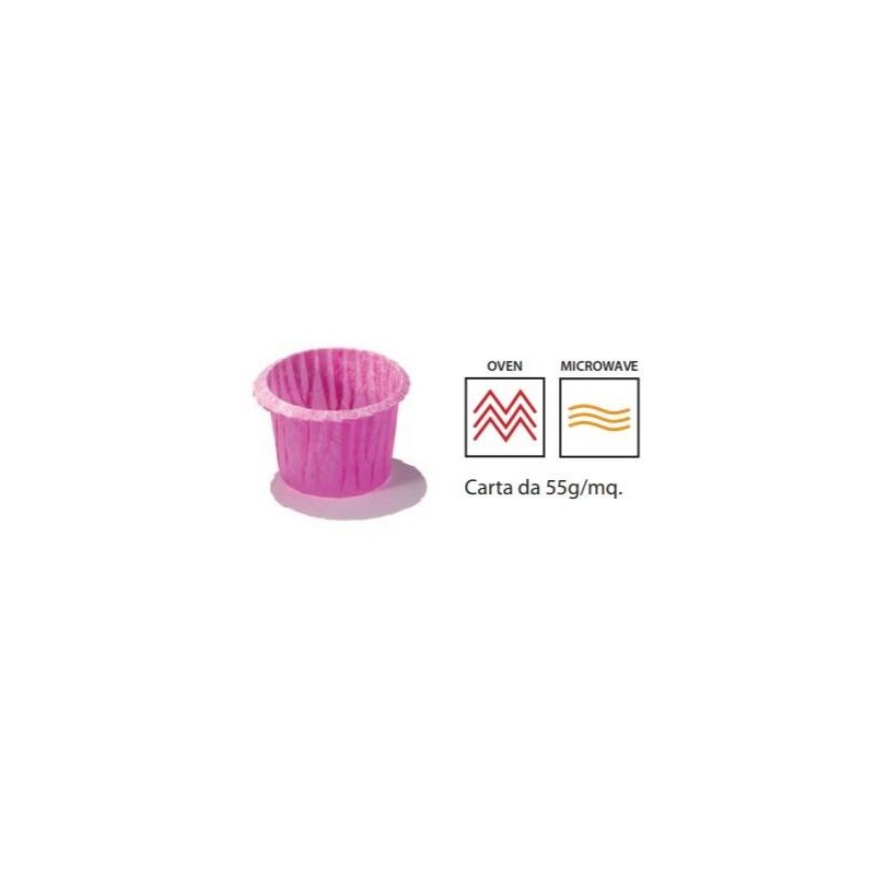 PIROTTINI MUFFIN 30x30mm FUXIA 120pz