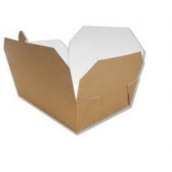 FOOD BOX - DOGGY BAG in CARTONCINO AVANA 20x14x6,5cm 25pz 2000ml 640-81