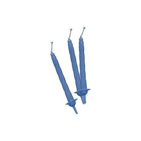 CANDELINE C/SUPPORTO 12pz 8cm CELESTE