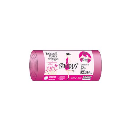 SACCHI NU SHOPPY C/MANIGLIE 52x70cm (52x54cm) PROFUMATI 15pz PROFUMO DI FIORI