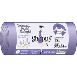 SACCHI NU SHOPPY C/MANIGLIE 52x70cm (52x54cm)  PROFUMATI 15pz PROFUMO DI LAVANDA