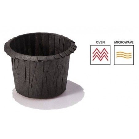 PIROTTINI MUFFIN 45x34mm NERO 200pz