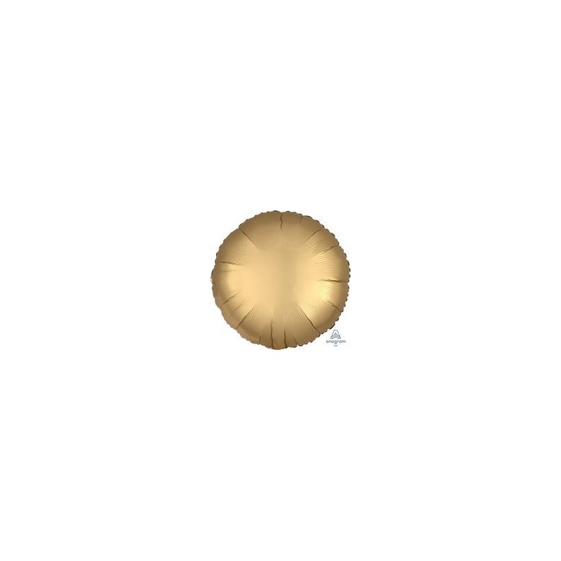 PALLONE MYLAR TONDO 17 42cm SATIN GOLD