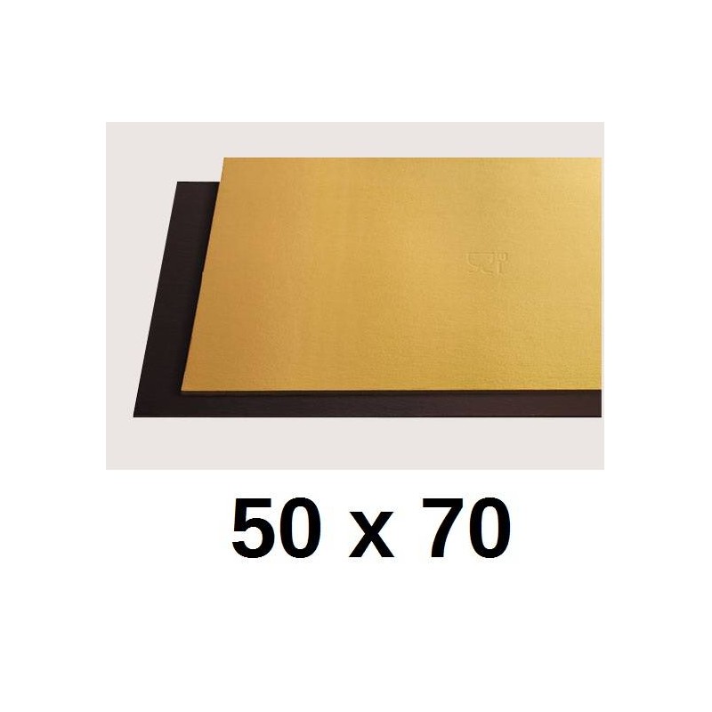 TAVOLETTE CARTONE 2400gr/mq ORO/NERO 50x70cm LISCE 10kg