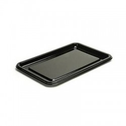 VASSOIO RETTANGOLARE LARGE NERO 46x30cm 10pz