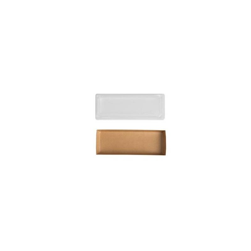 SUSHI BOX IN BAMBOO PAPER+PE 21,5x7x2,5cm 50pz