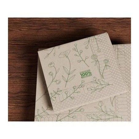 TOVAGLIOLI 24x24 FLORA NATURAL 2V 100pz