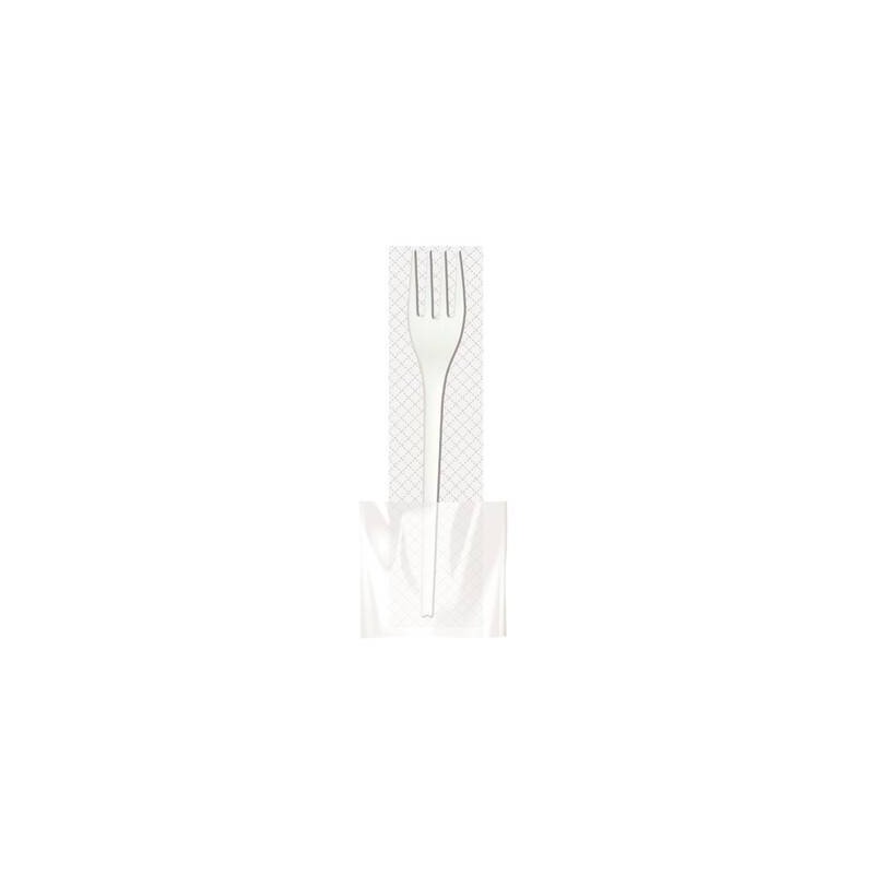 FORCHETTA CPLA IMBUSTATA + TOVAGLIOLO 16,5cm 100pz
