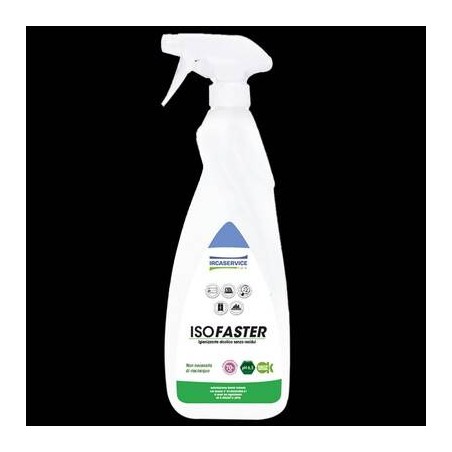 ISOFASTER SANITIZZANTE IGIENIZZANTE SENZA RESIDUO  BASE ALCOOL ISOPROPILICO 750ml