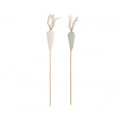 PICK LEGNO CAROTA CELESTE O AVORIO ASS.TI 25cm 1pz