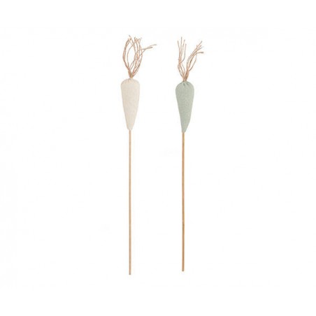 PICK LEGNO CAROTA CELESTE O AVORIO ASS.TI 25cm 1pz
