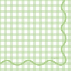 TOVAGLIOLI 33x33 VICHY VERDE 16pz