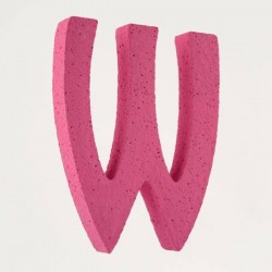 LETTERA POLISTIROLO PASTELLO mm120x90 W FUCSIA