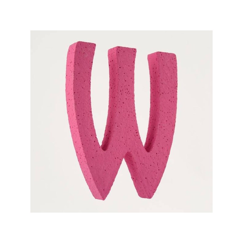 LETTERA POLISTIROLO PASTELLO mm120x90 W FUCSIA