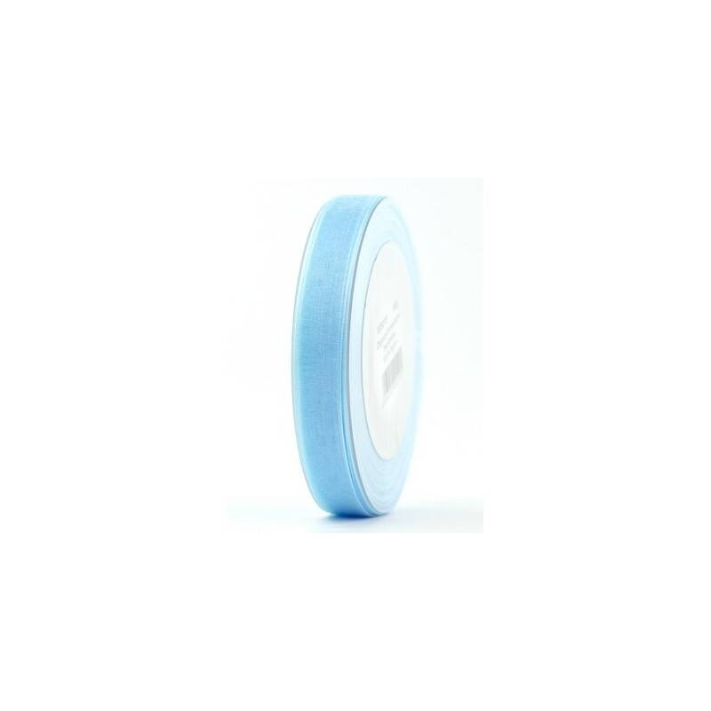 NASTRO ORGANZA mm15x50mt AZZURRO CHIARO