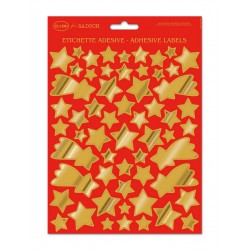 ETICHETTE NATALIZIE STELLE METAL 24x17cm ELLEBI