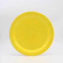 PIATTI DESSERT 18cm GIALLO 15pz (ECOLOR)