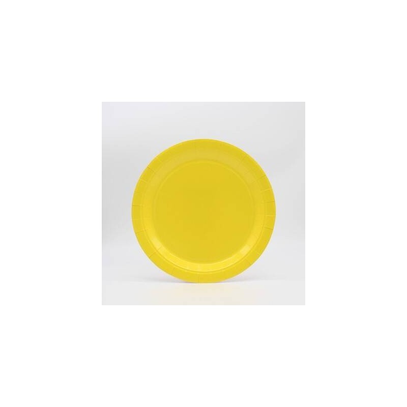 PIATTI DESSERT 18cm GIALLO 15pz (ECOLOR)