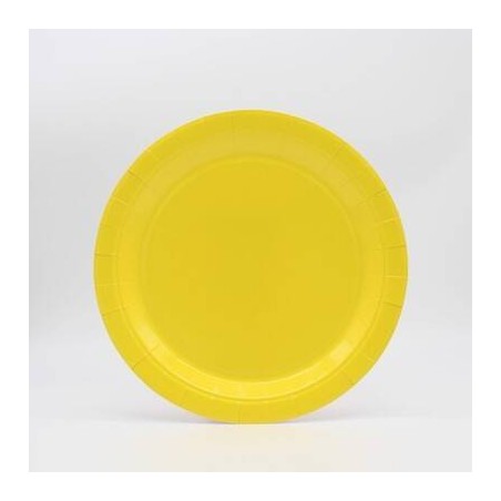 PIATTI DESSERT 18cm GIALLO 15pz (ECOLOR)